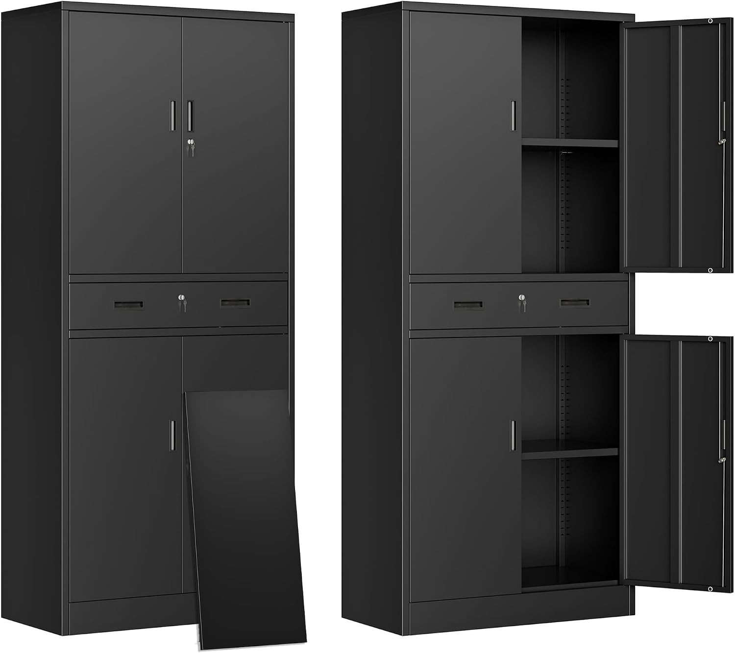 File Cabinet - Armário de Armazenamento Metálico Alto com