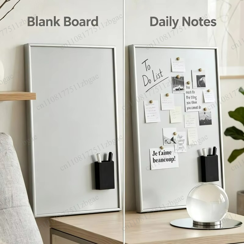 Desk Organizer - Quadro branco magnético com suporte para