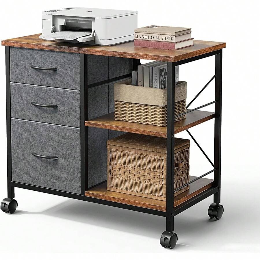 Armário de arquivo móvel de 3  - Printer Stand avaliação e preço