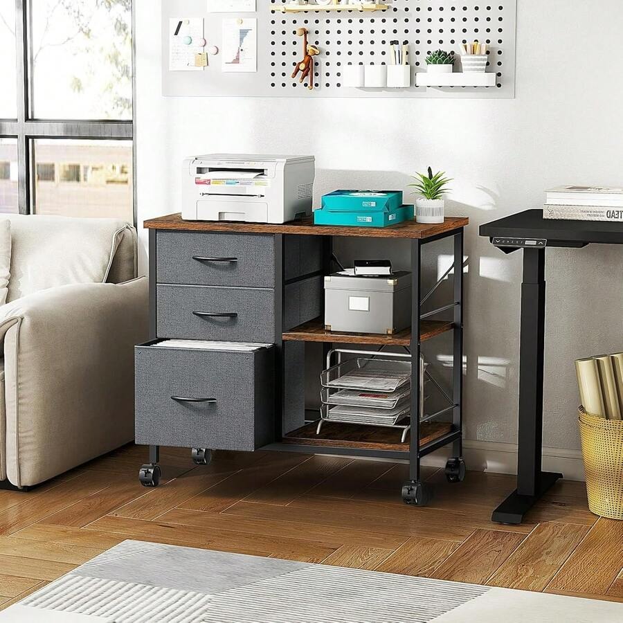 Armário de arquivo móvel de 3  - Printer Stand avaliação e preço