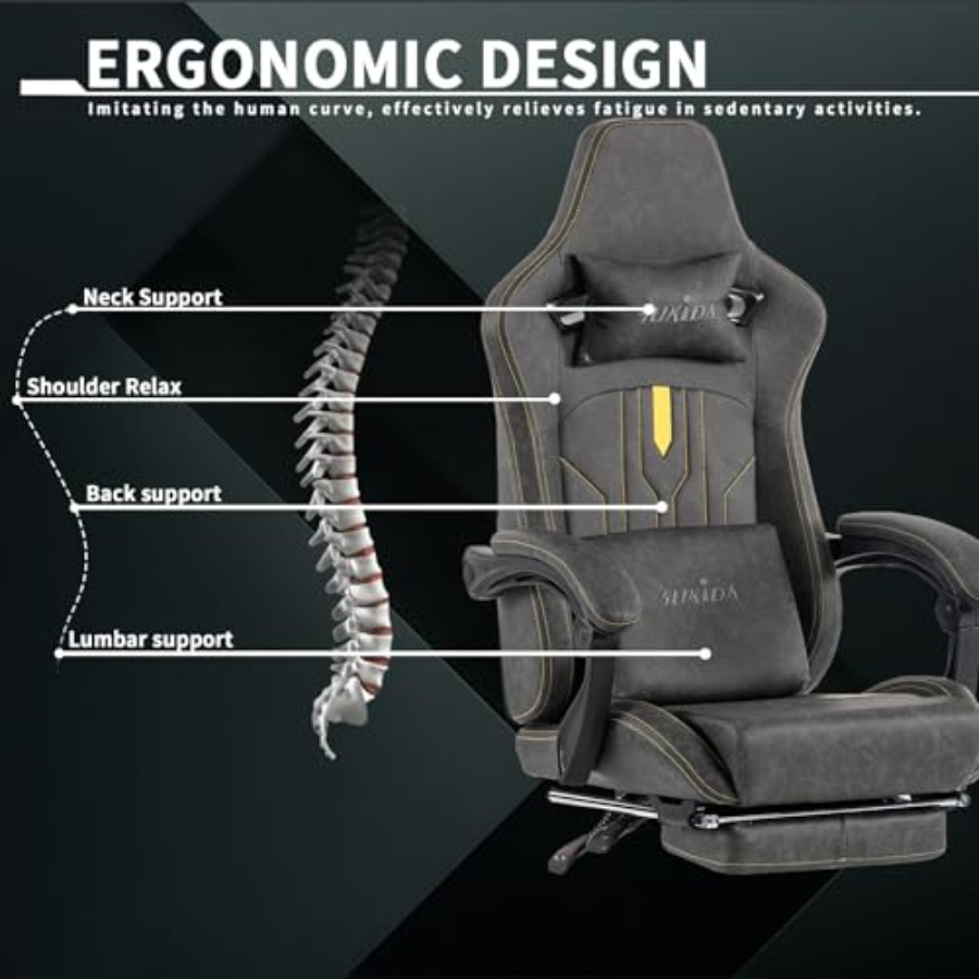 Cadeira de jogos com apoio par - Office Chair Cushion avaliação e preço